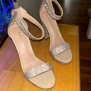 Retro, Rhinestone platform sandals